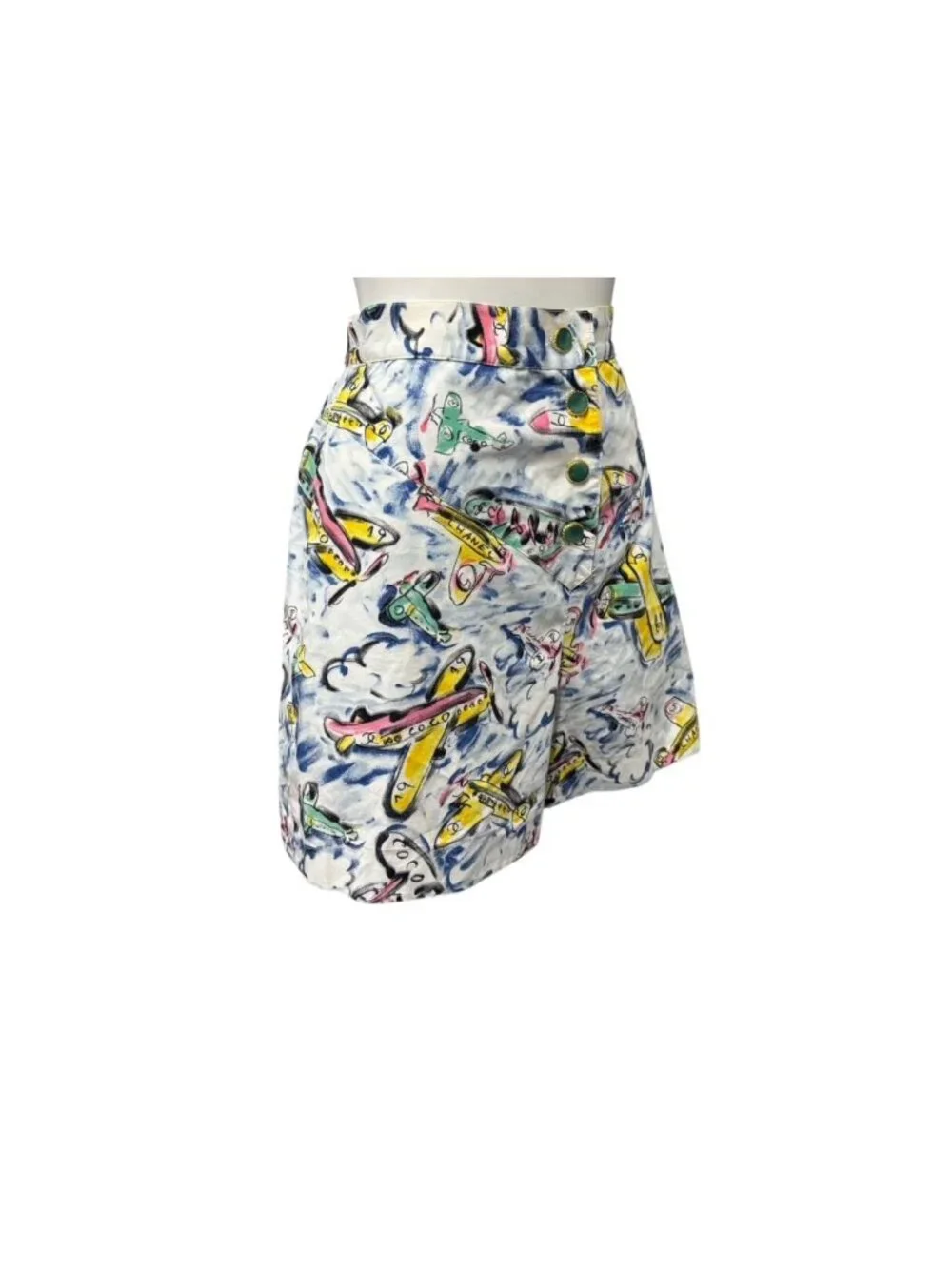 Chanel Shorts Air Line Airplane CC Logo Multicolor 16SS